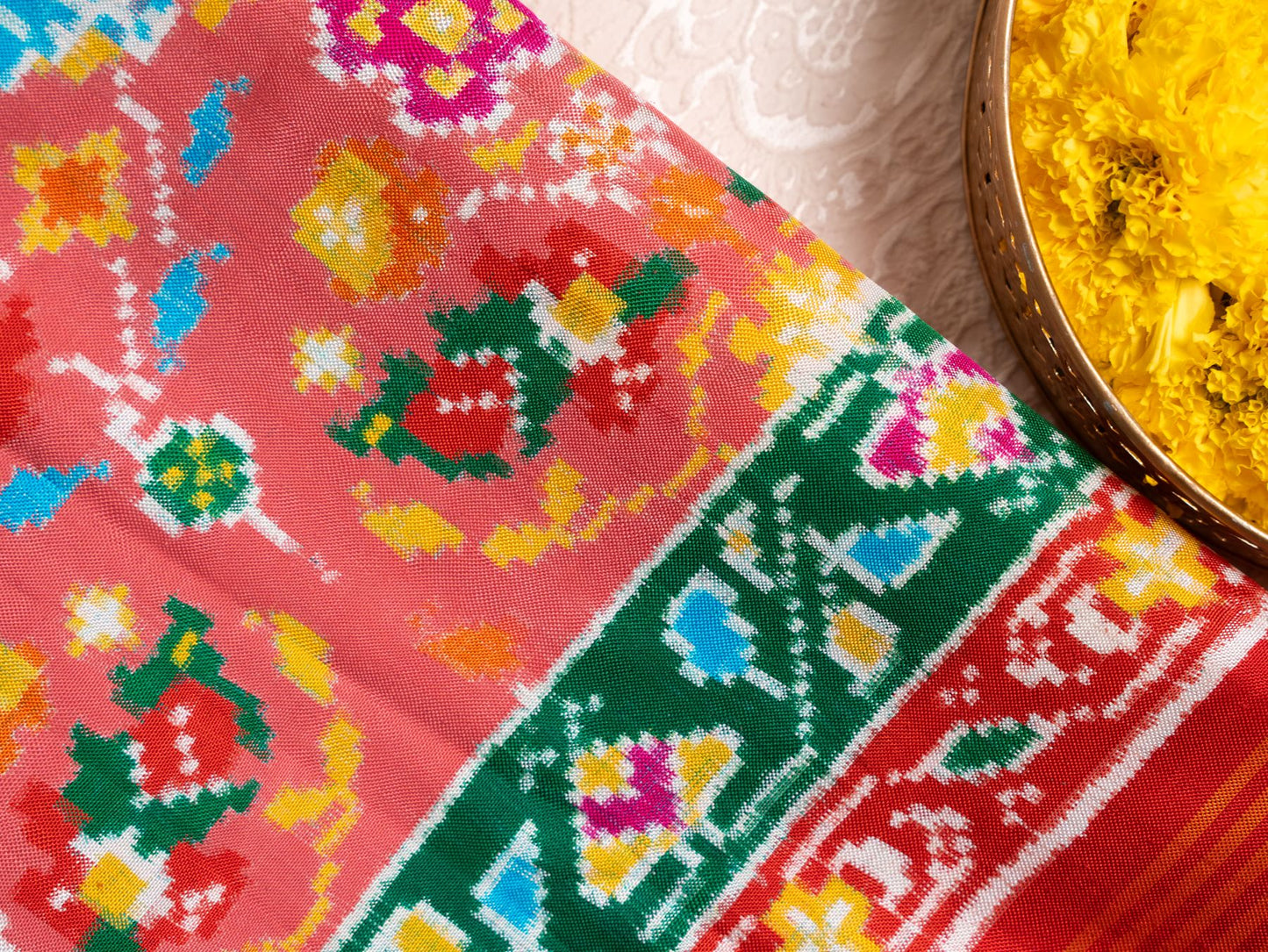 Blush Pink Patan Patola