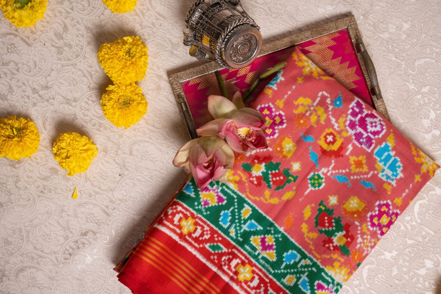 Blush Pink Patan Patola