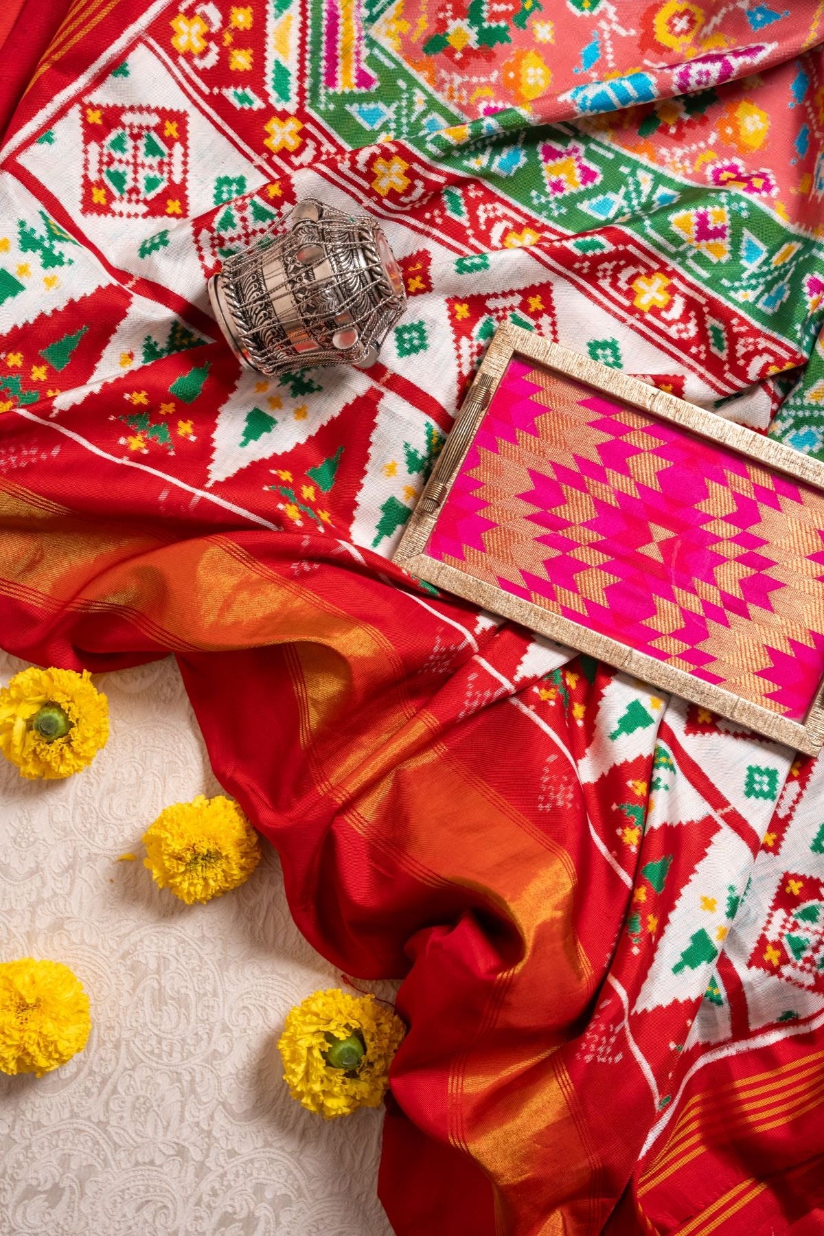 Blush Pink Patan Patola
