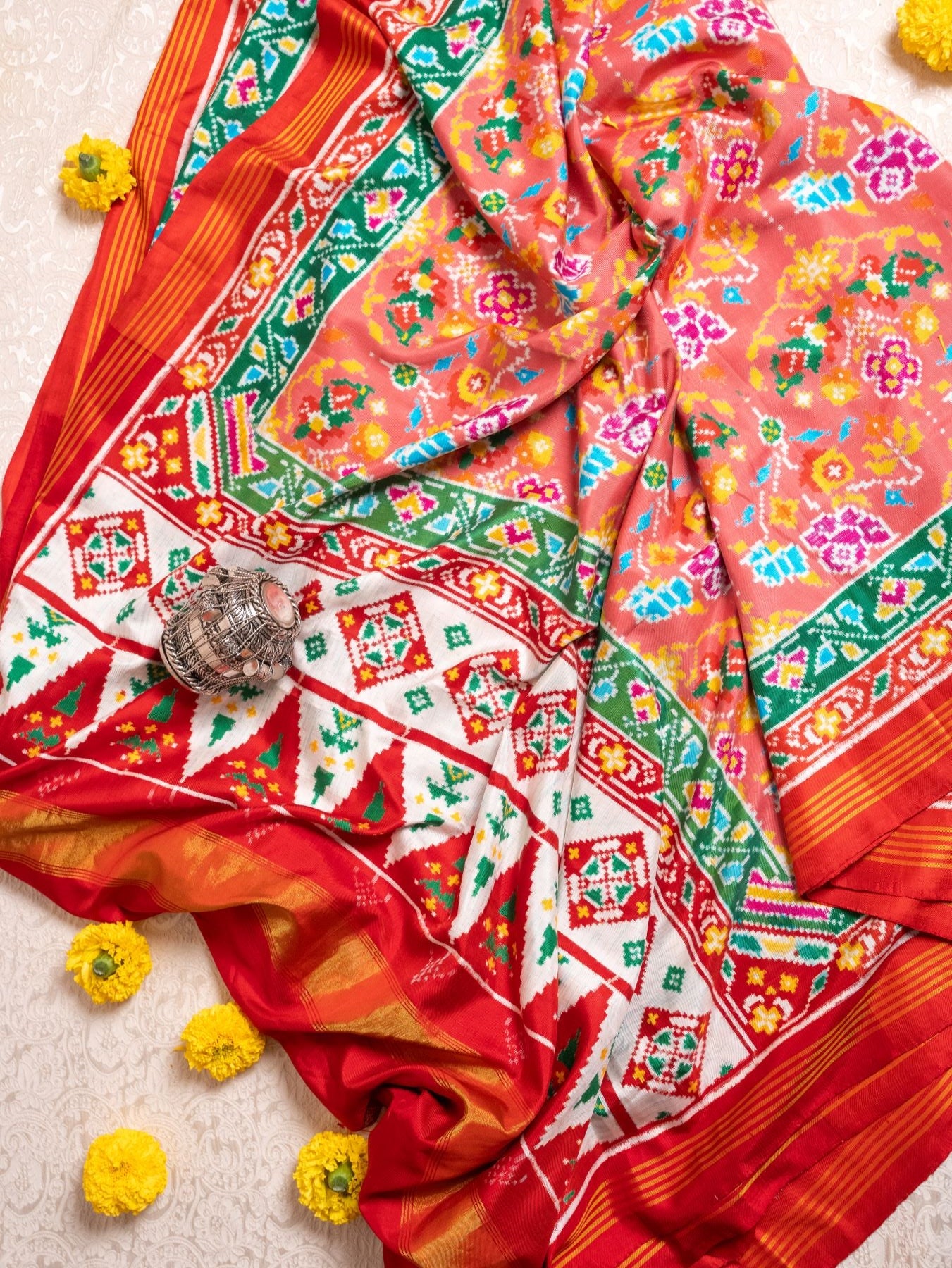 Blush Pink Patan Patola