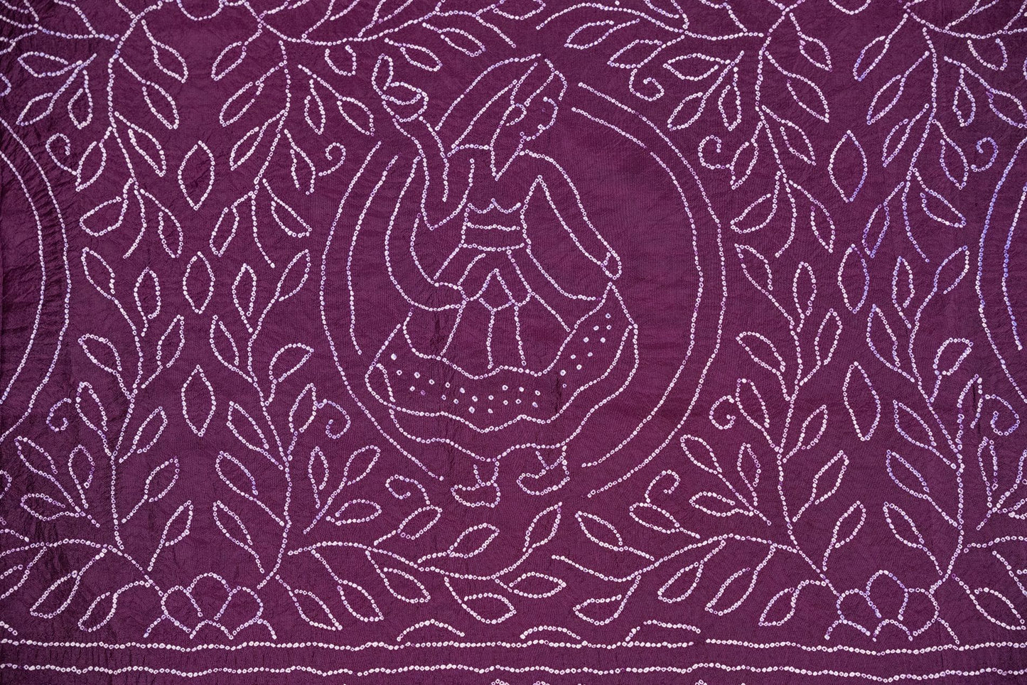 Purple Bandhani Patola Saree