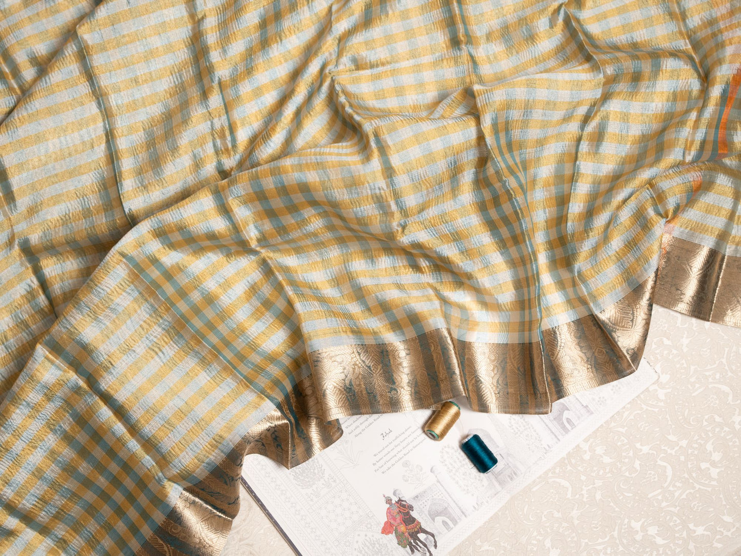 Madras Checks Silk - Green