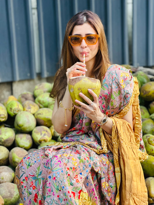 Meera - Pichwai Bandhini Silk Saree