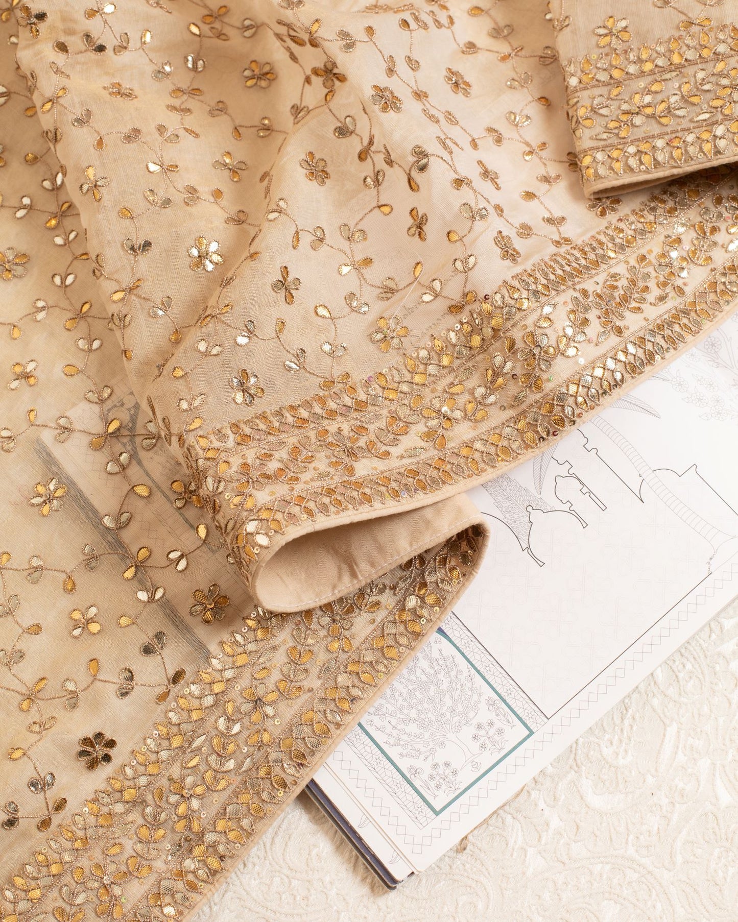 Beige Gottapatti