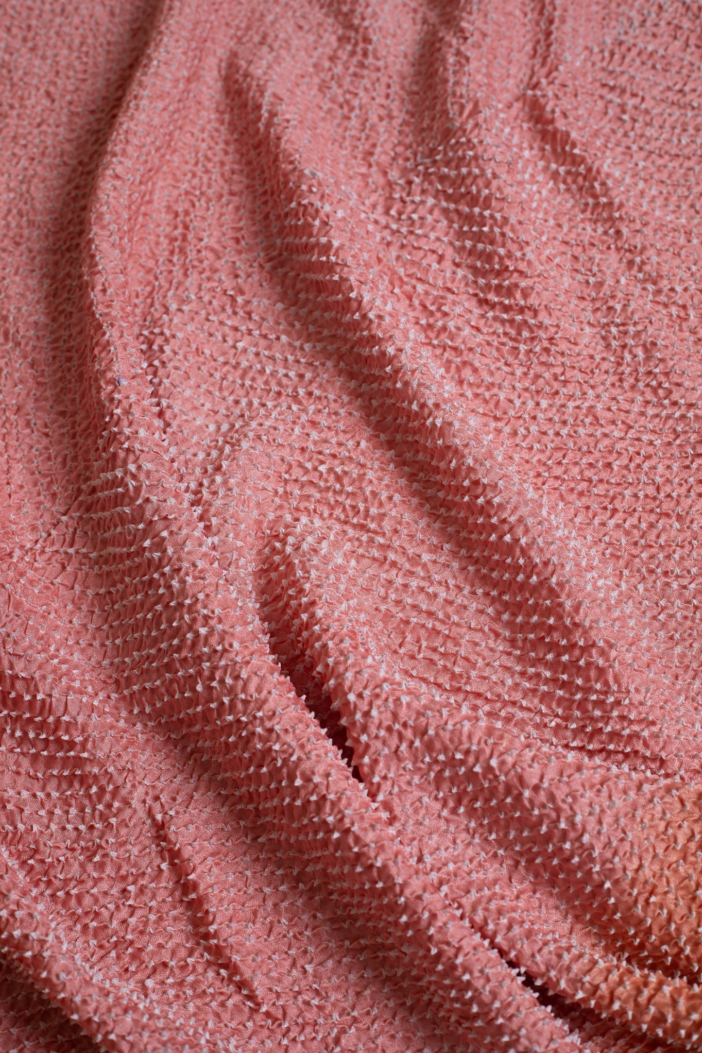 Old Rose Bandhani Saree