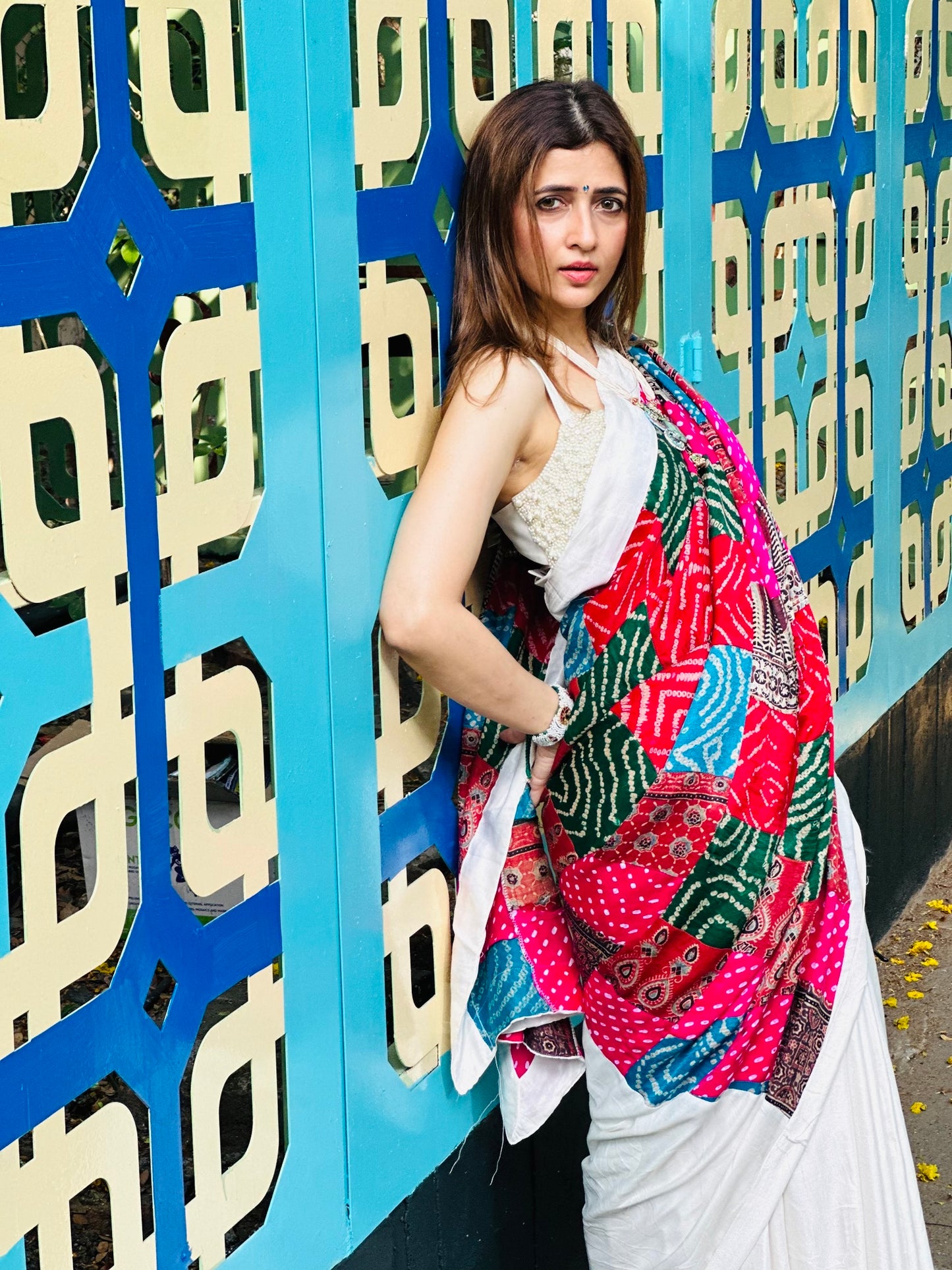 Sajni - Handwork Bandhini Silk Saree