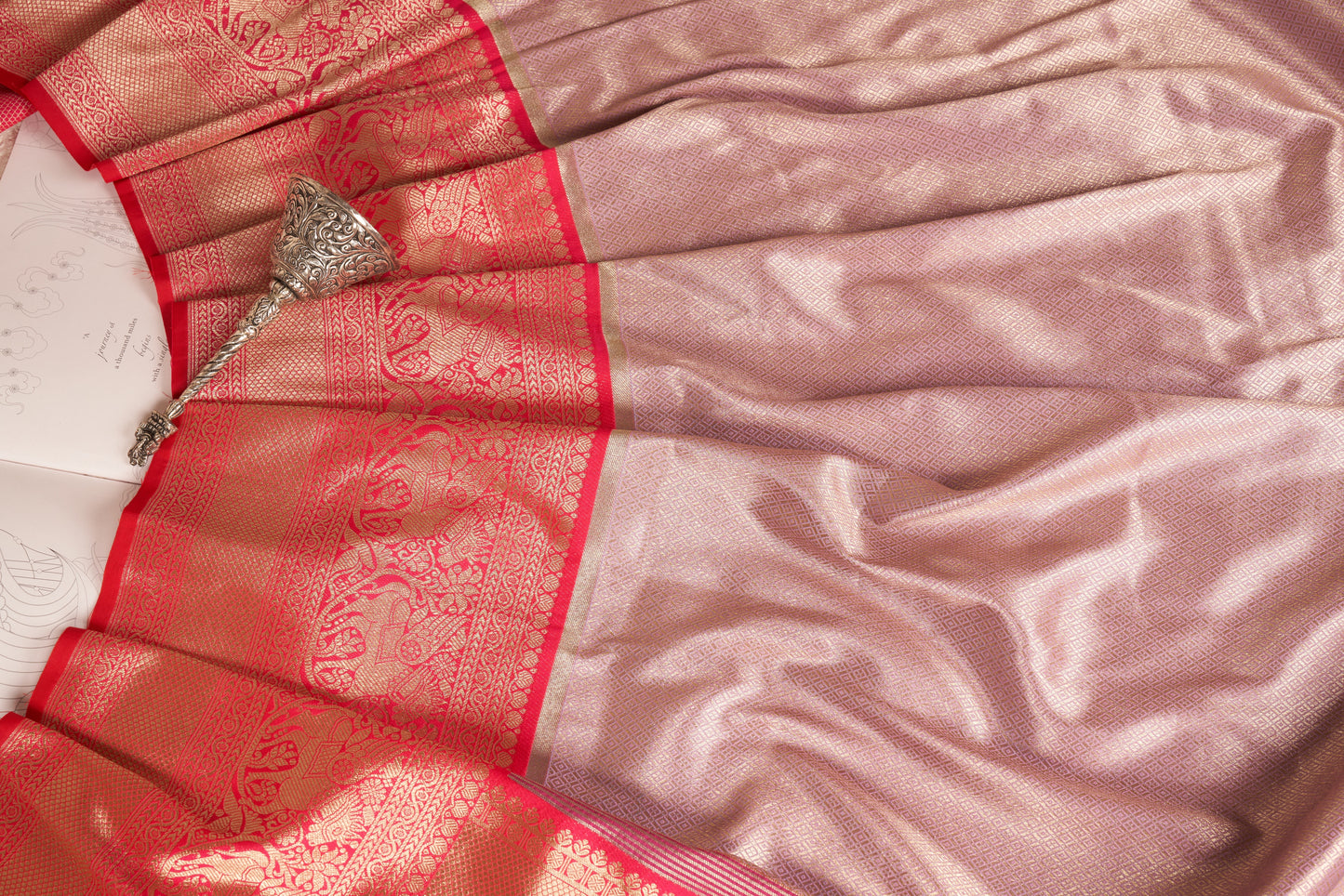 Lavender Mauve Classic Kanjivaram Soft Silk Saree