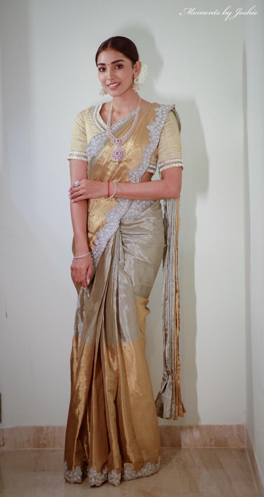 Golden Tissue Chanderi Silk Saree (PRE ORDER)