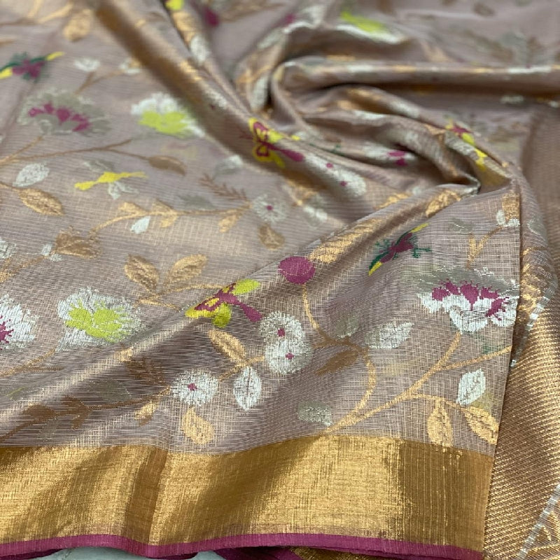 Gold Kota Silk Saree