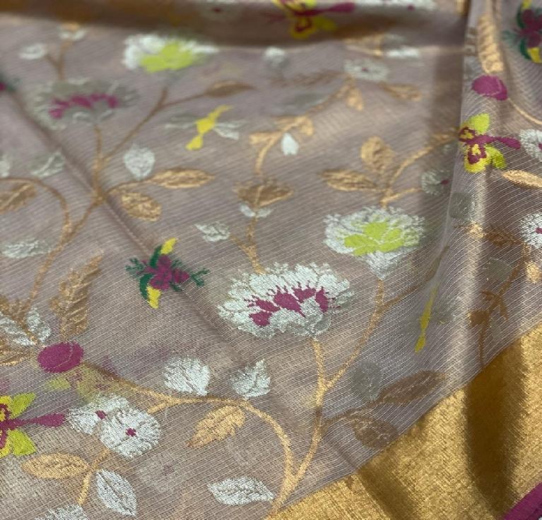 Gold Kota Silk Saree