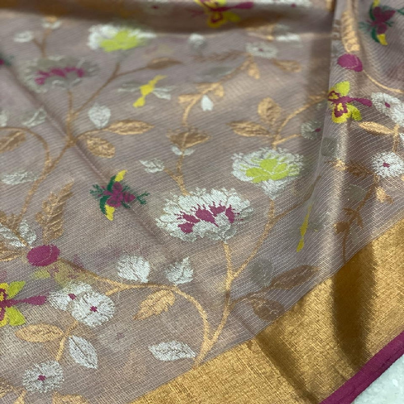 Gold Kota Silk Saree