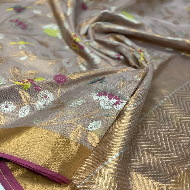 Gold Kota Silk Saree