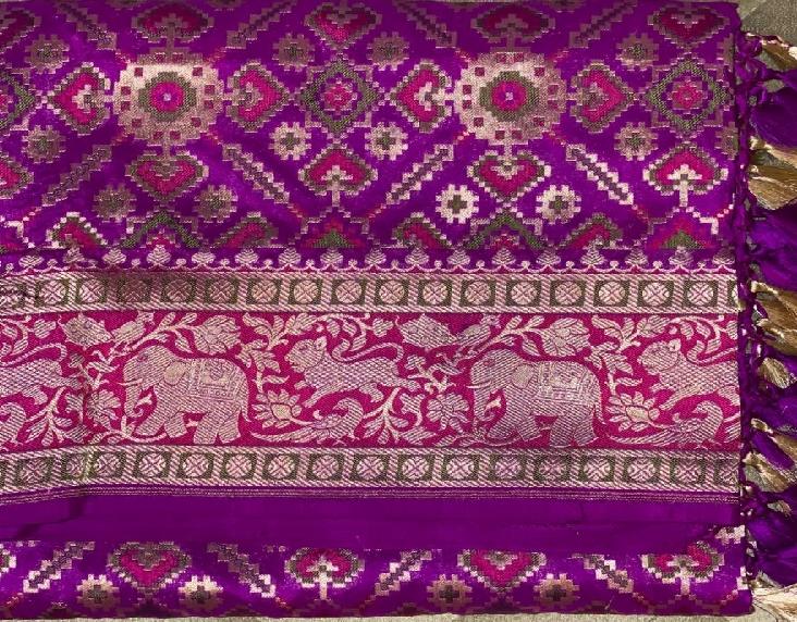 Purple Banarasi Patola Dupatta
