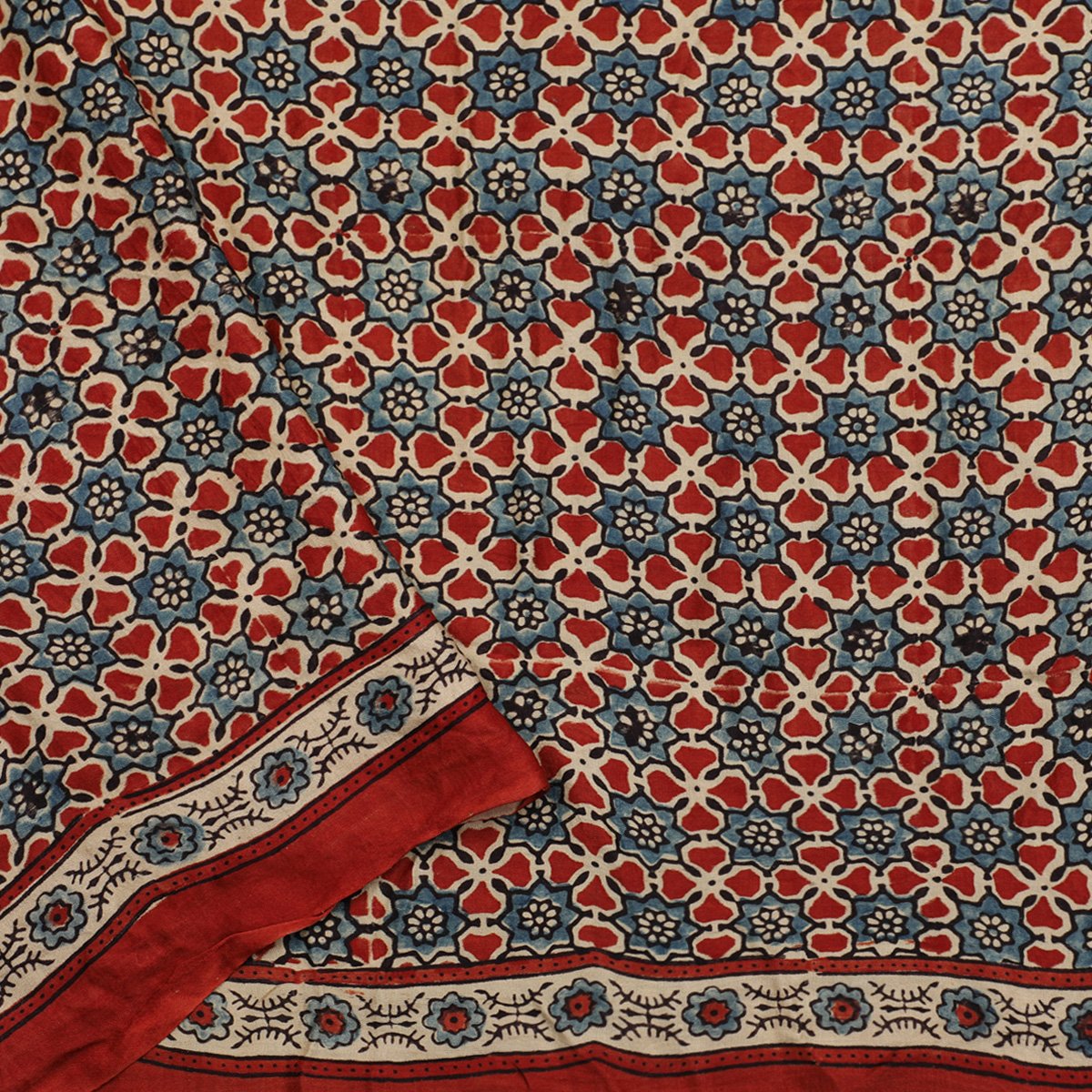 Handwoven Navy blue Gajji silk bandhani Saree- WIIAJB321 137 - WeaveinIndia