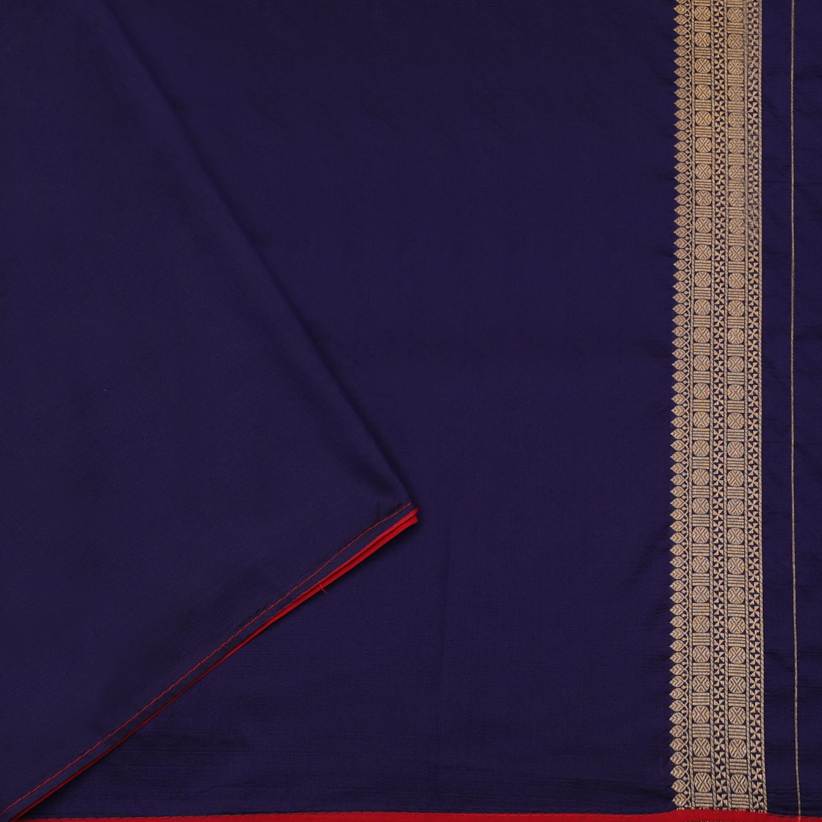 Navy Blue Patola Banarasi Silk Saree - WeaveinIndia