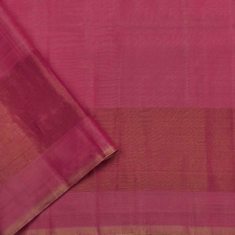 Handwoven Ecru Single Ikat Patola Silk Sari - WIIPATANARIDNAM1101118 - Blouse View