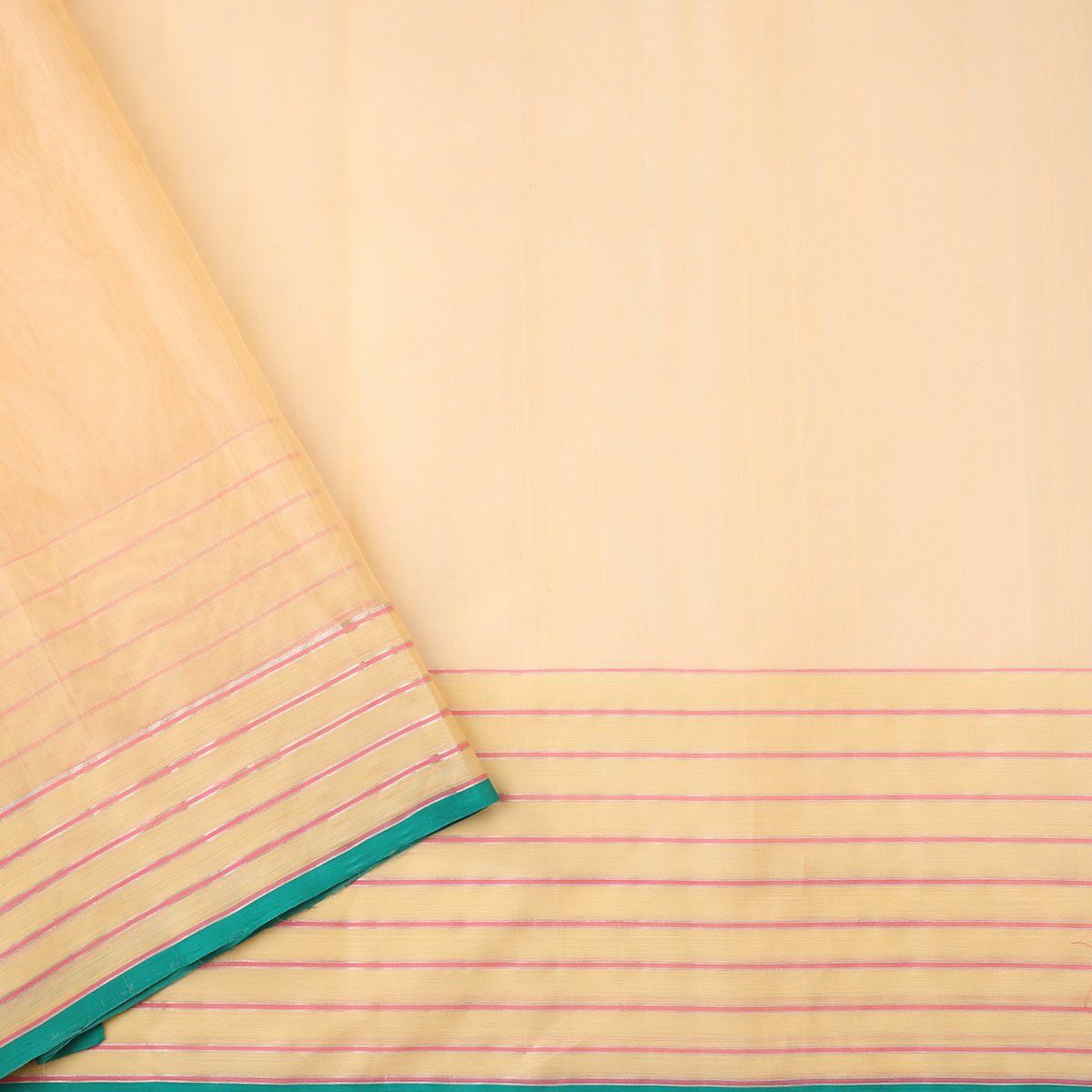 Handwoven Bane Baar Chanderi Silk Sari - WIIHSBH003 - Blouse View
