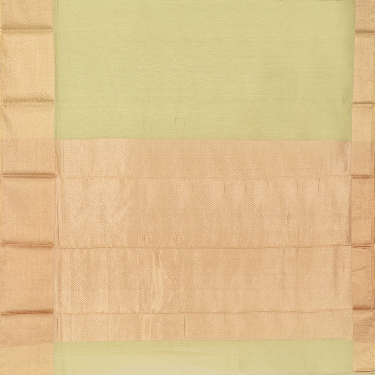 HANDWOVEN PISTA GREEN CHANDERI TISSUE SARI-WIIAPRICTSR 01- Full View