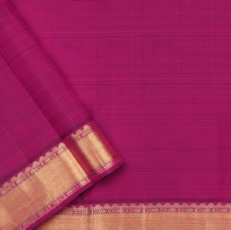 Magenta Kanjivaram Silk Saree - WeaveinIndia
