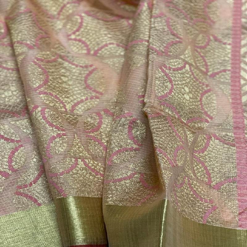 Coral Kota Silk Saree