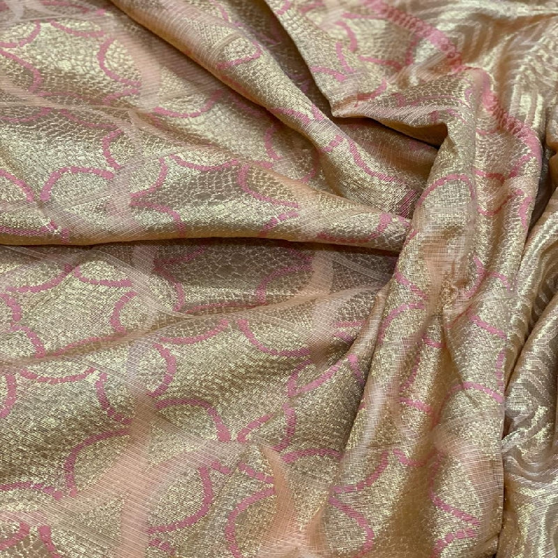 Coral Kota Silk Saree