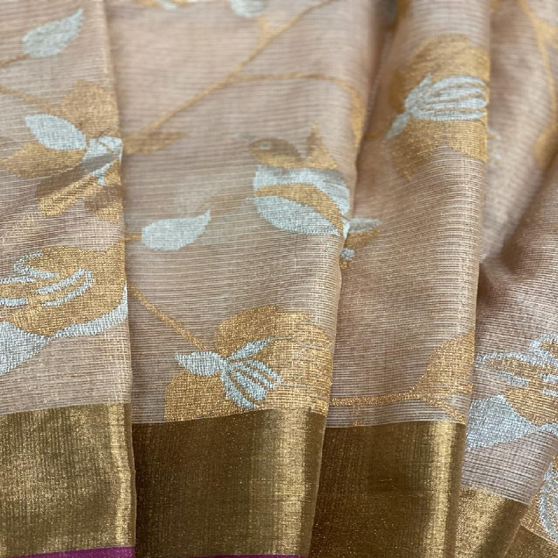 Beige kota Silk Saree