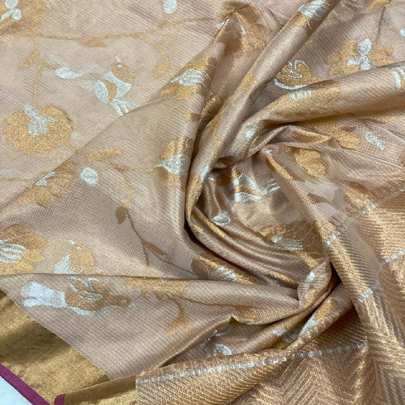 Beige kota Silk Saree