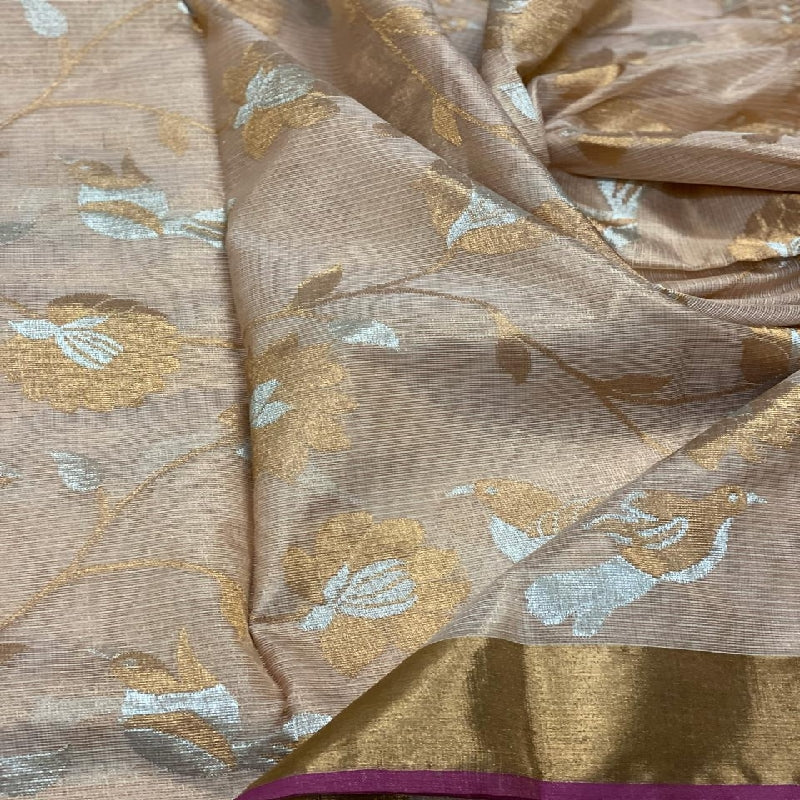Beige kota Silk Saree