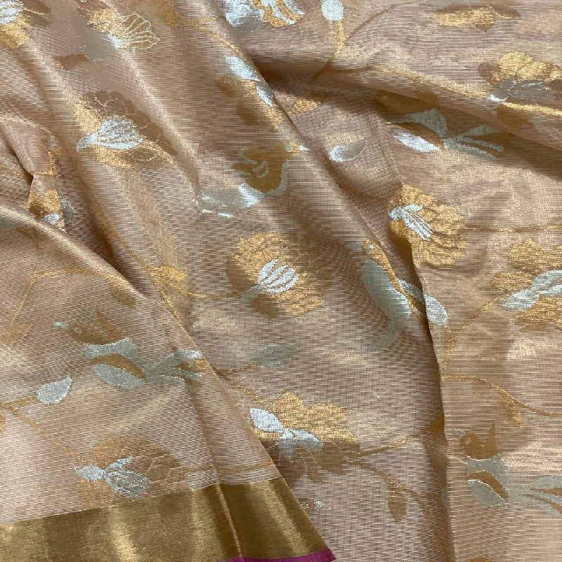 Beige kota Silk Saree