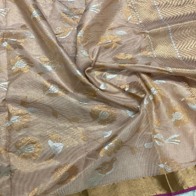Beige kota Silk Saree