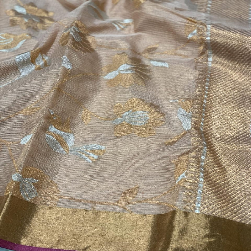 Beige kota Silk Saree