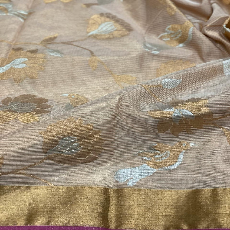Beige kota Silk Saree