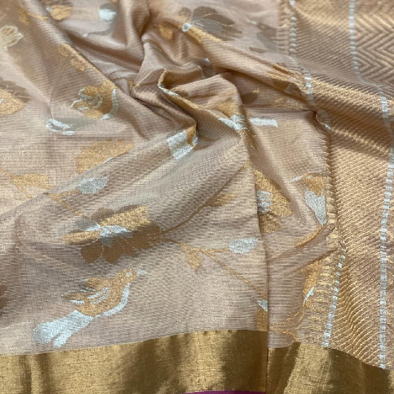 Beige kota Silk Saree