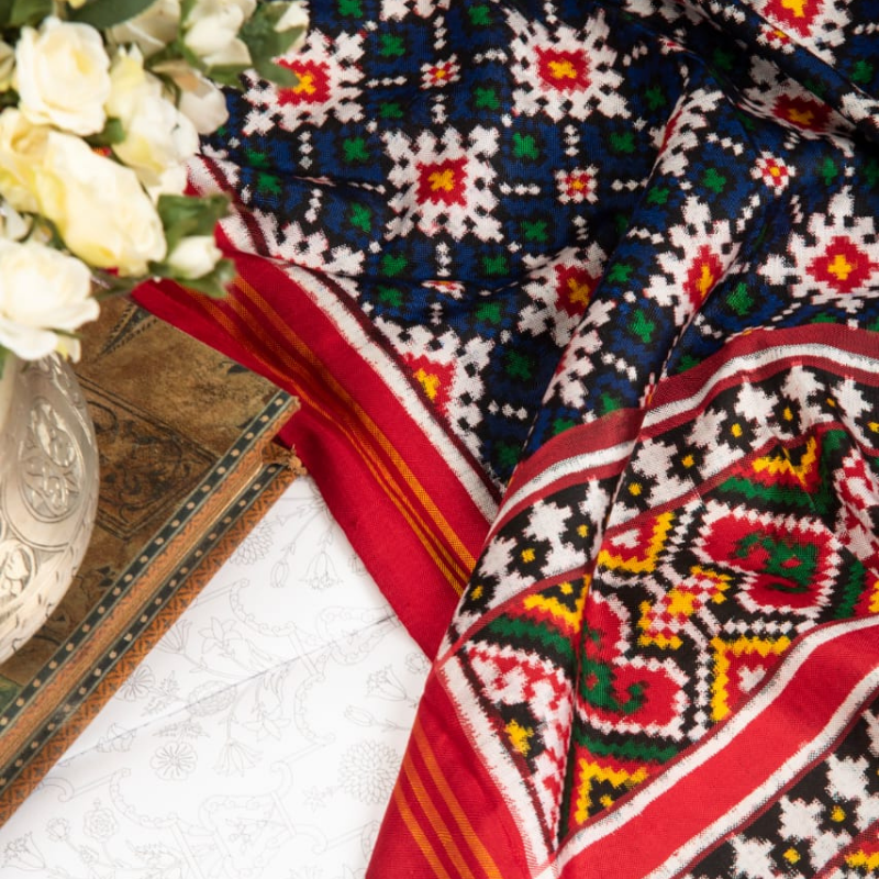 Blue Patan Patola Dupatta