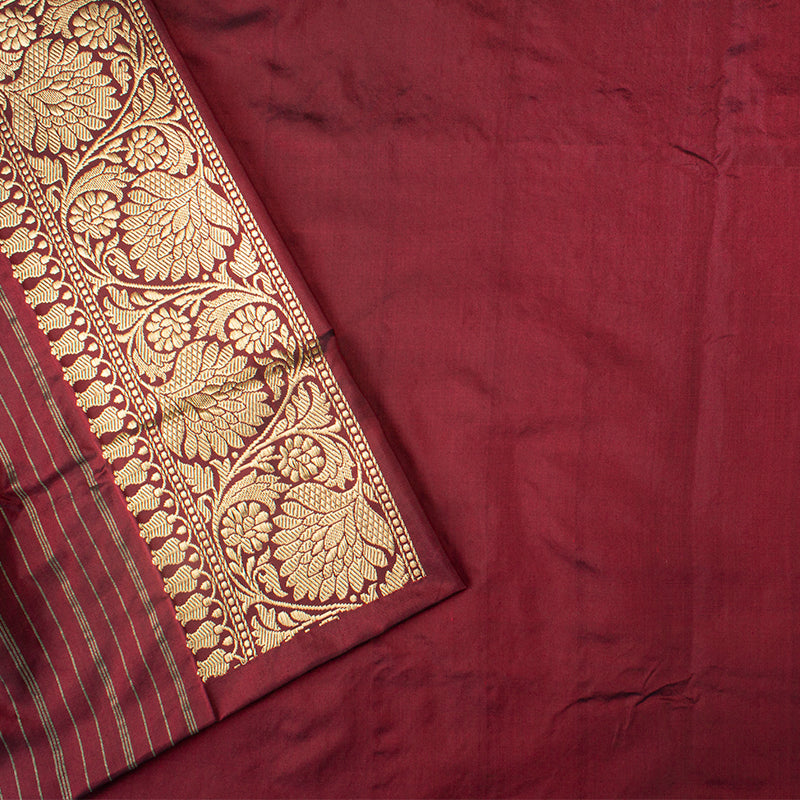 Brown Banarasi Silk Saree - Pre Order