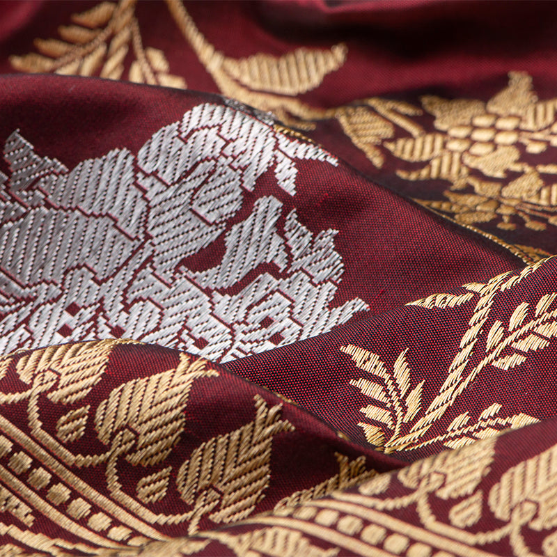 Brown Banarasi Silk Saree - Pre Order