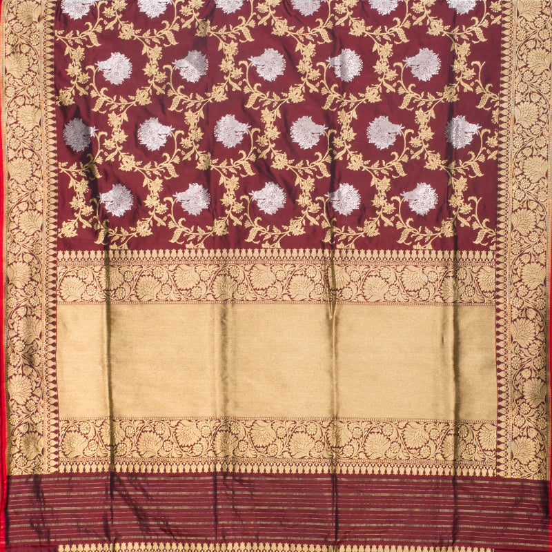 Brown Banarasi Silk Saree - Pre Order