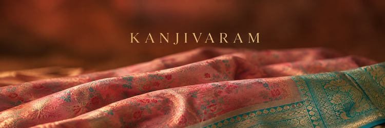 Indian women in Pink Kanjivaram Silk Saree