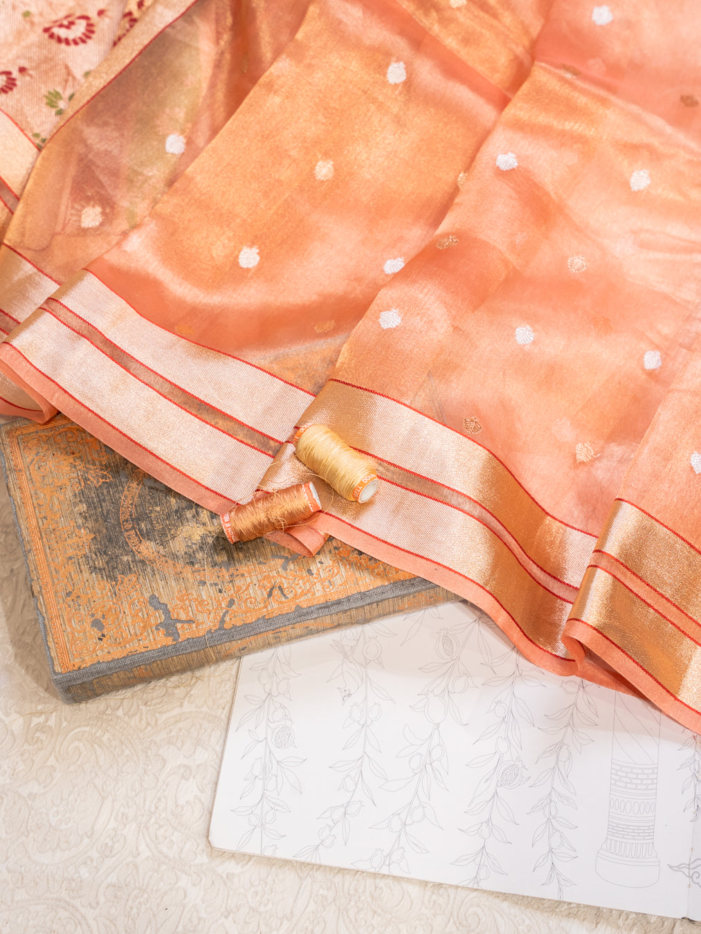 A Pink Pure Banarasi Saree
