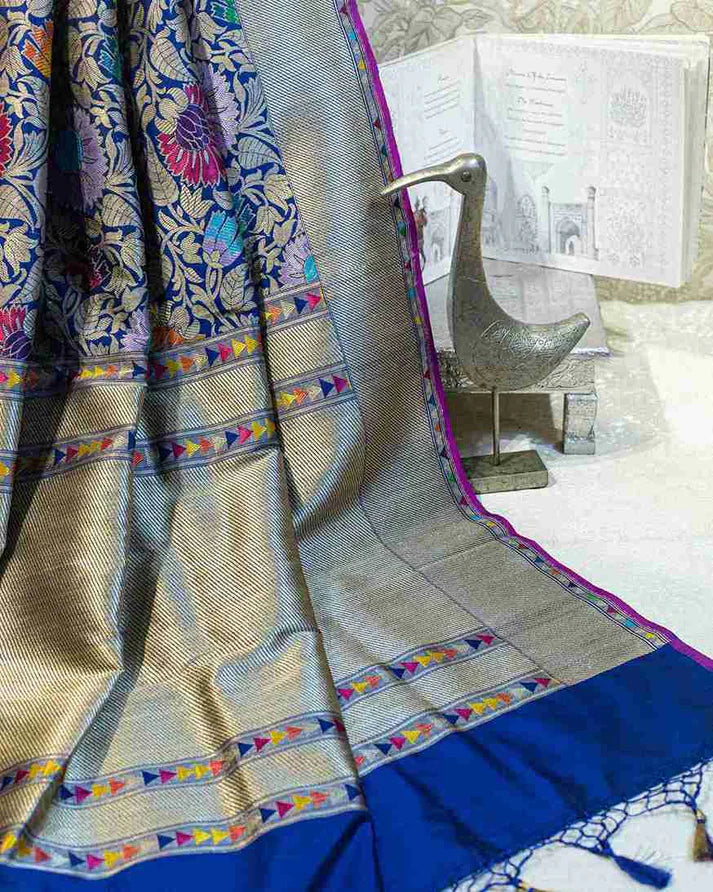 A Pink Pure Banarasi Saree
