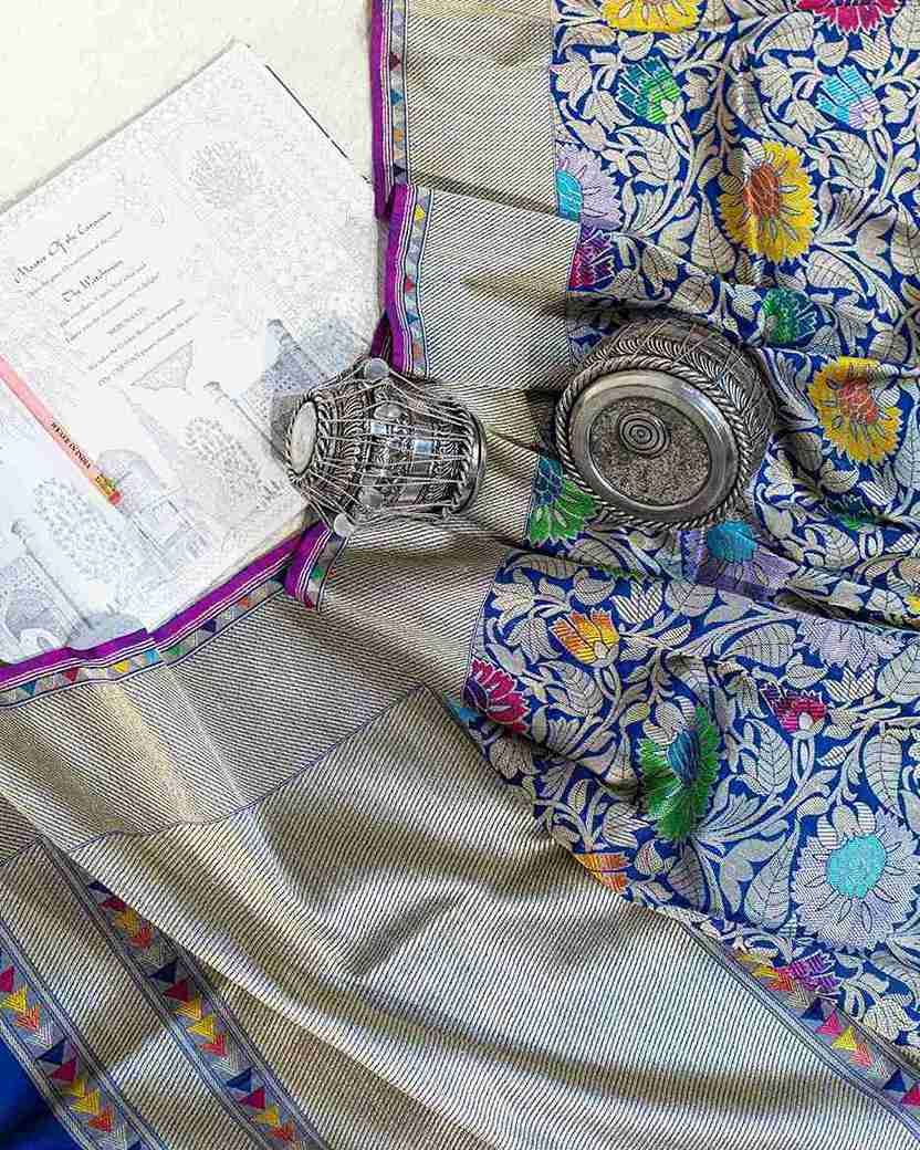 A Pink Pure Banarasi Saree
