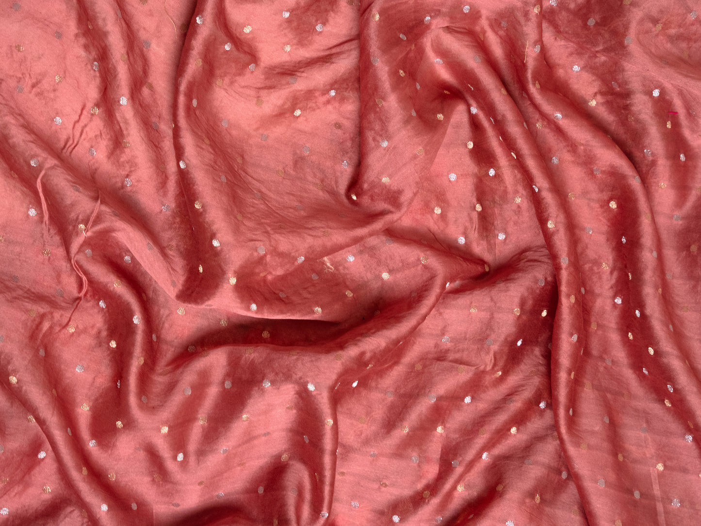 Blush Pink Tissue Silk Saree with Embroidered Flamingo Border