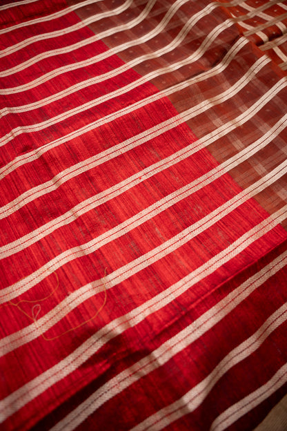 PHAGUN -Maroon Checks