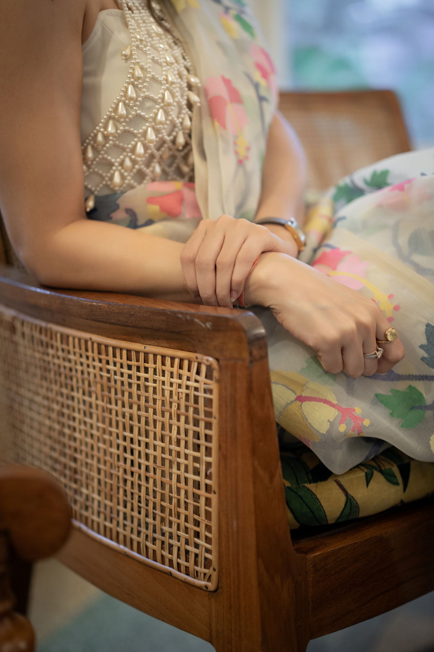 AMARA - White Muslin Jamdani