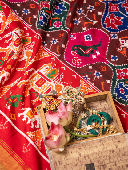 Regal Red Patan Patola Saree