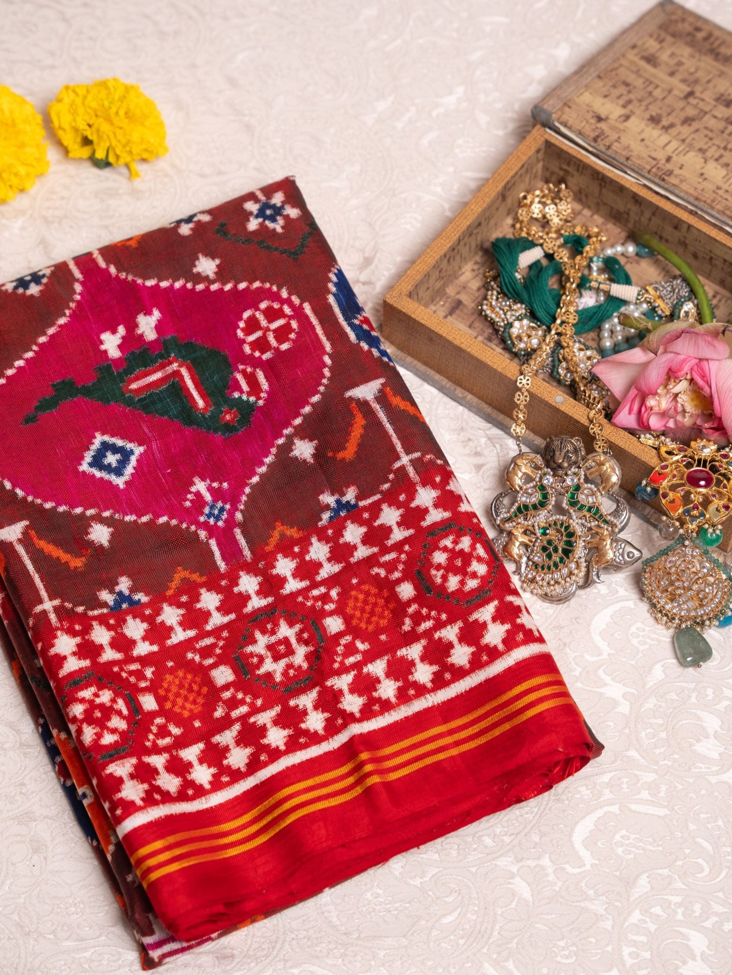 Regal Red Patan Patola Saree
