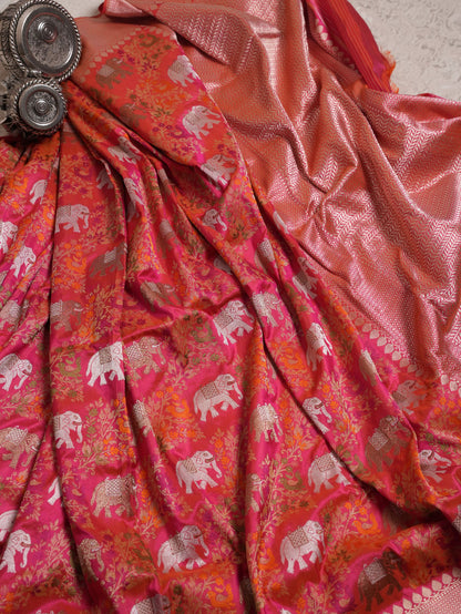 Shikargha Elephant Aada Pink