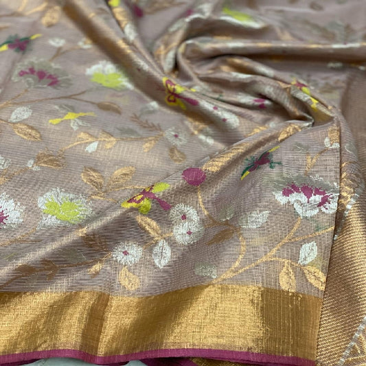 Gold Kota Silk Saree