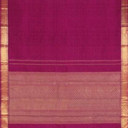 Magenta Kanjivaram Silk Saree - WeaveinIndia