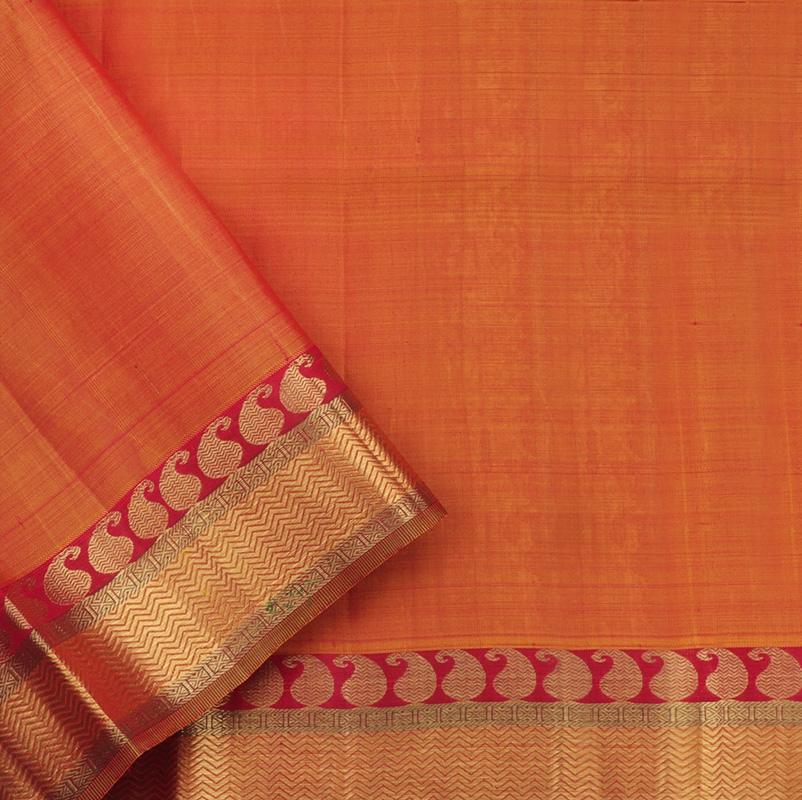 Magenta Purple Kanjivaram Silk Saree - WeaveinIndia